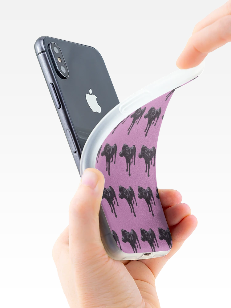 Thumbnail 4 of 5, iPhone Case, Lavender Lab Pattern designed and sold by pupsofnyc.