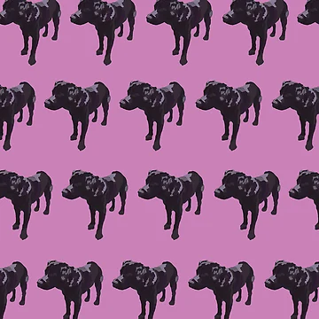 Artwork thumbnail, Lavender Lab Pattern by pupsofnyc