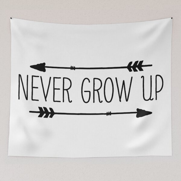 Item preview, Never Grow Up designed and sold by Shinobi23.