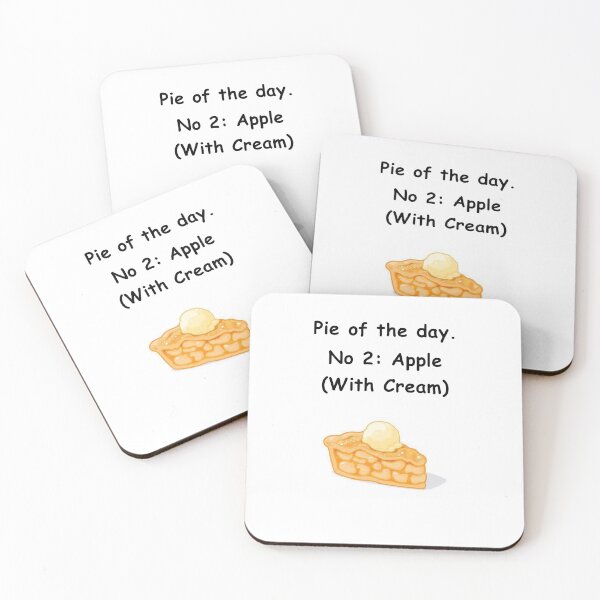 Item preview, Pie of the day. No 2: Apple (With Cream) designed and sold by Shedbetters.