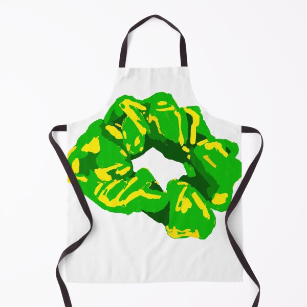 Item preview, Green and Yellow Hair Scrunchie designed and sold by KatharineArt.