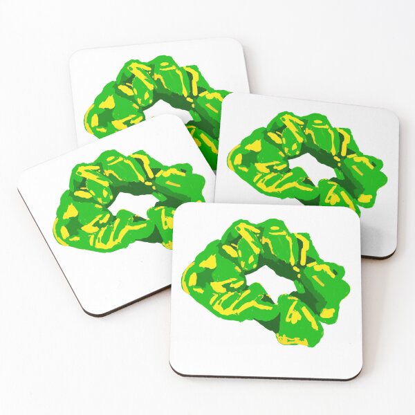 Item preview, Green and Yellow Hair Scrunchie designed and sold by KatharineArt.