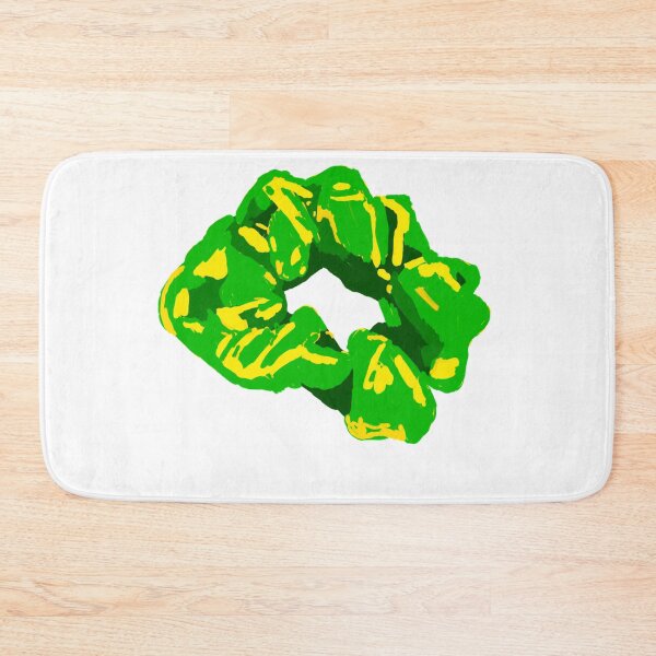 Item preview, Green and Yellow Hair Scrunchie designed and sold by KatharineArt.