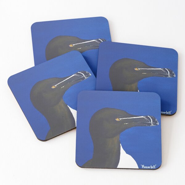 Item preview, Razorbill - The Seabird Collection - Original Acrylic Painting designed and sold by ArtbyCathyUK.