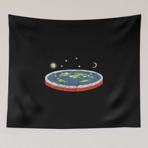 Item preview, Flat Earth Conspiracy - Theory Society Vintage design designed and sold by A-Fashion.
