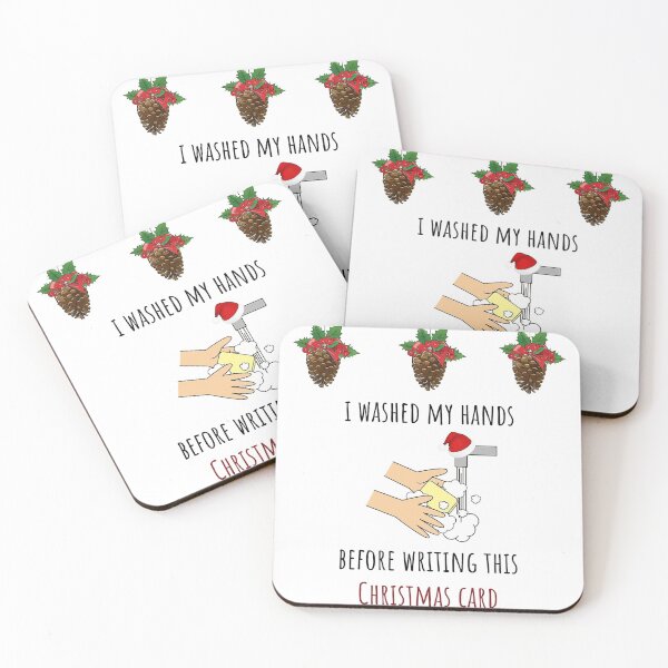Item preview, I washed my hands before writing this Christmas card designed and sold by avit1.