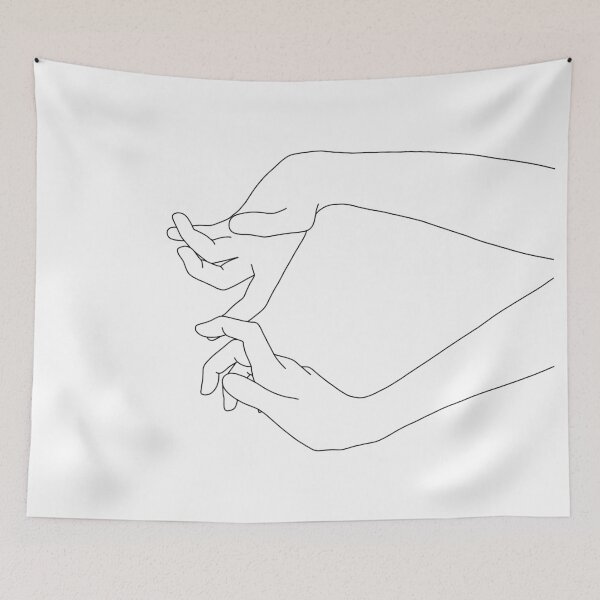 Item preview, Hands line drawing - Robin designed and sold by TheColourStudy.