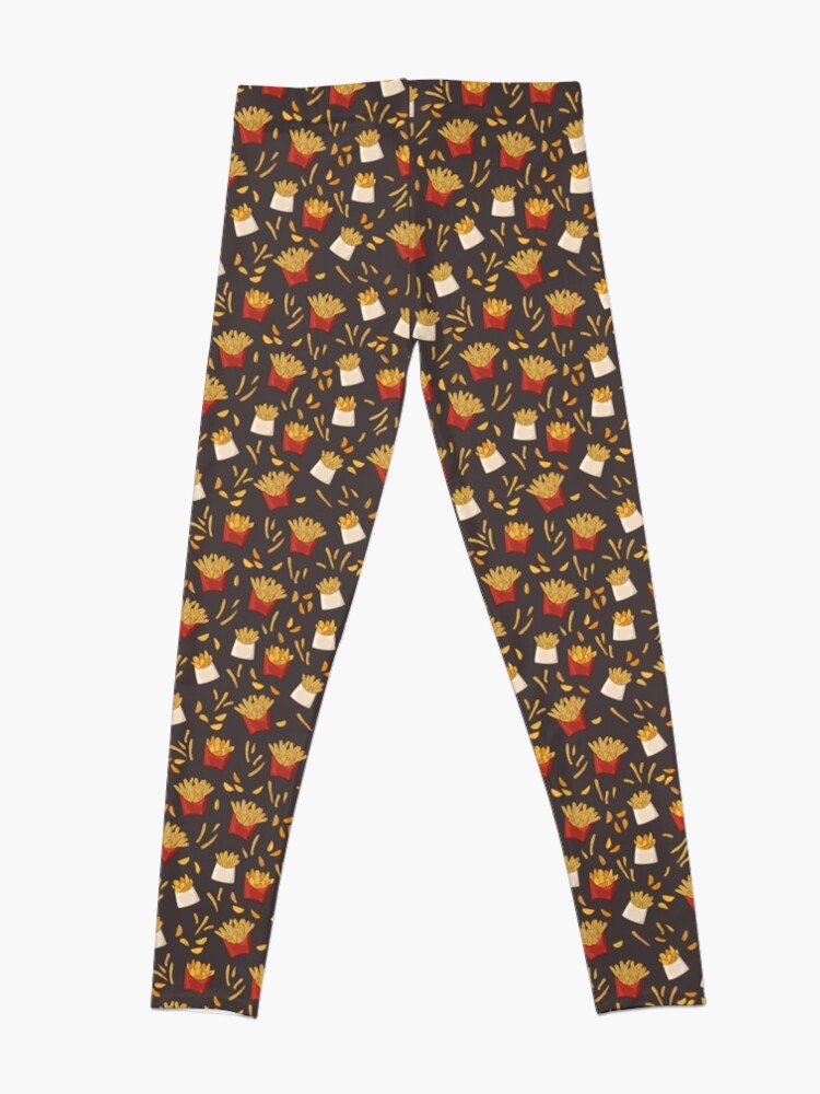Discover French Fries Wedges Pattern Leggings