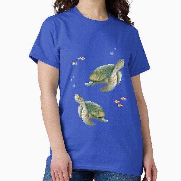 Vista previa del artículo con la obra «Tortuga marina linda», diseñado y vendido por LeahIngledew.