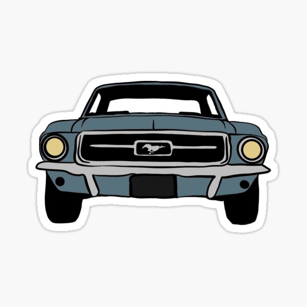 Sticker Voiture Mustang - Autocollant Voiture Mustang