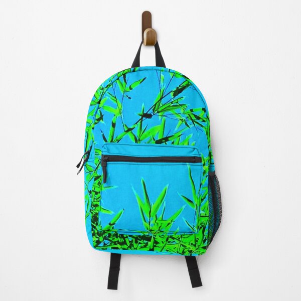 Item preview, ILYASS 8 bamboo leaves branches green sky blue nature tree majestic icy designed and sold by dragonemma.