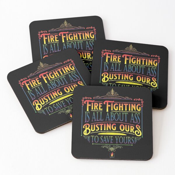 Item preview, Fire Fighting is all about Ass - (Bright) designed and sold by Backburn.