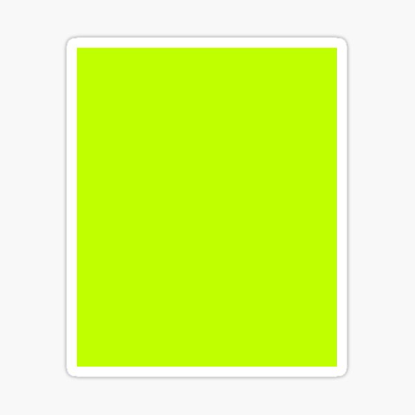 Bitter Lime Neon Green Yellow Solid Color Sticker