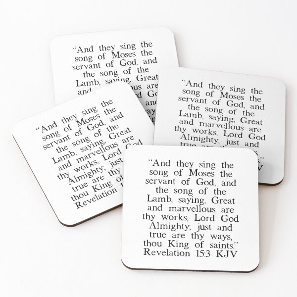 Item preview, Revelation 15:3 KJV designed and sold by IBMClothing.