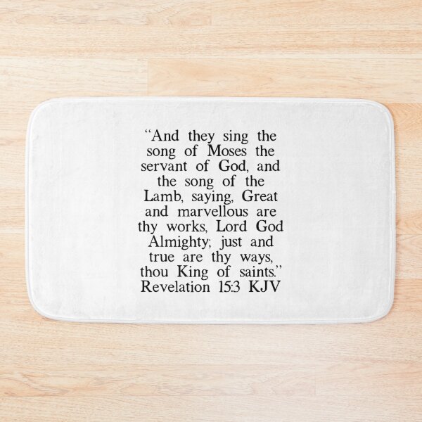 Item preview, Revelation 15:3 KJV designed and sold by IBMClothing.