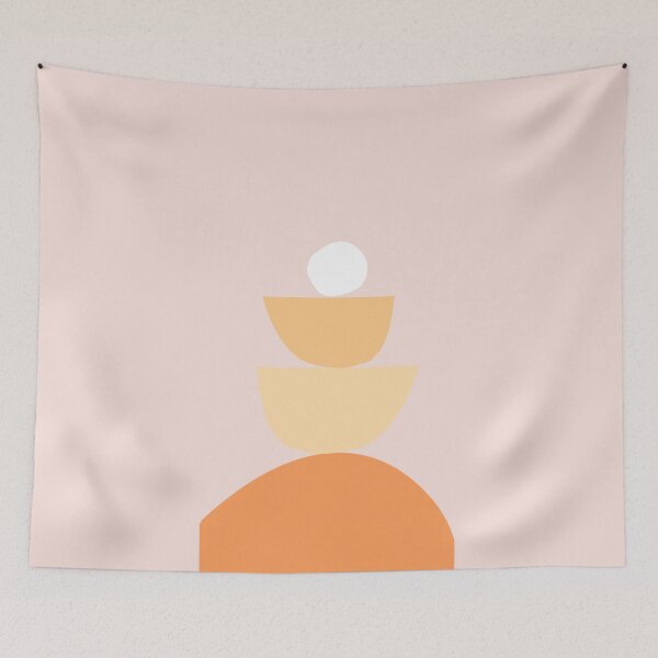 Item preview, balanced orange and pink print designed and sold by cherry by hs (coucou).