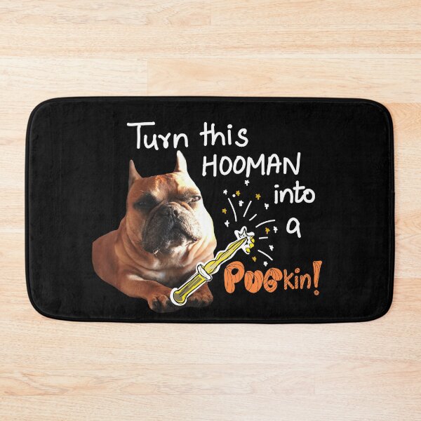 Item preview, Pug Halloween  T shirt graphic "Turn this Hooman into a Pugkin"  designed and sold by spooks draws.