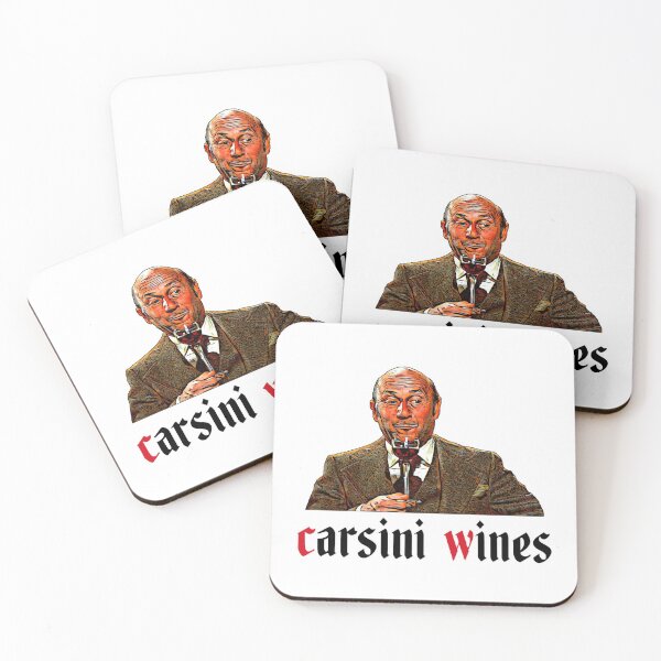 Boire du vin Carsini Dessous de verre (lot de 4)