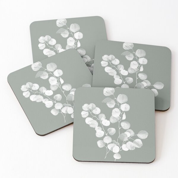 Item preview, eucalyptus art, sage green art, botanical art designed and sold by StudioArtNew.