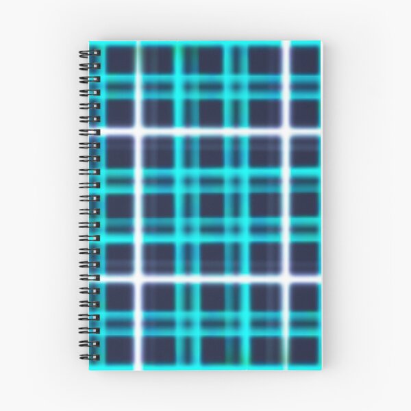 Item preview, Glowing Blue Aqua checkered  pattern  designed and sold by Niftjie.