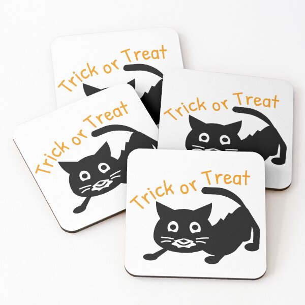 Item preview, Halloween Funny Black Cat, Trick or Treat designed and sold by Tanja Dianova.