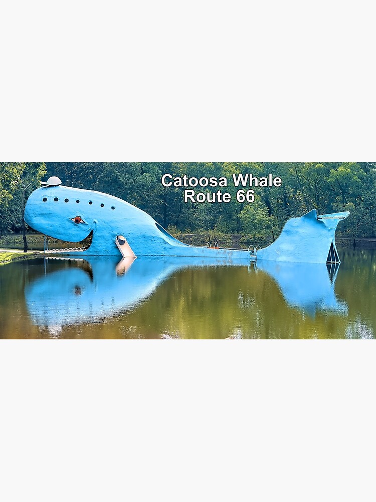 "Route 66 Catoosa Whale - Big Blue Whale" Poster by WarrenPHarris