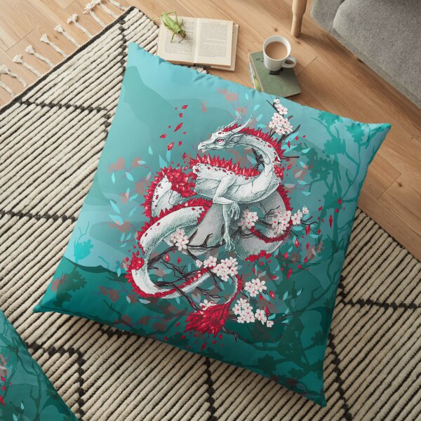 Chinese Dragon Floor Pillow