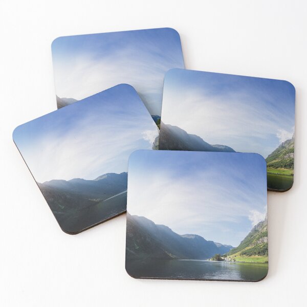 Item preview, Sunrise over Fjord Village designed and sold by Nicklas81.