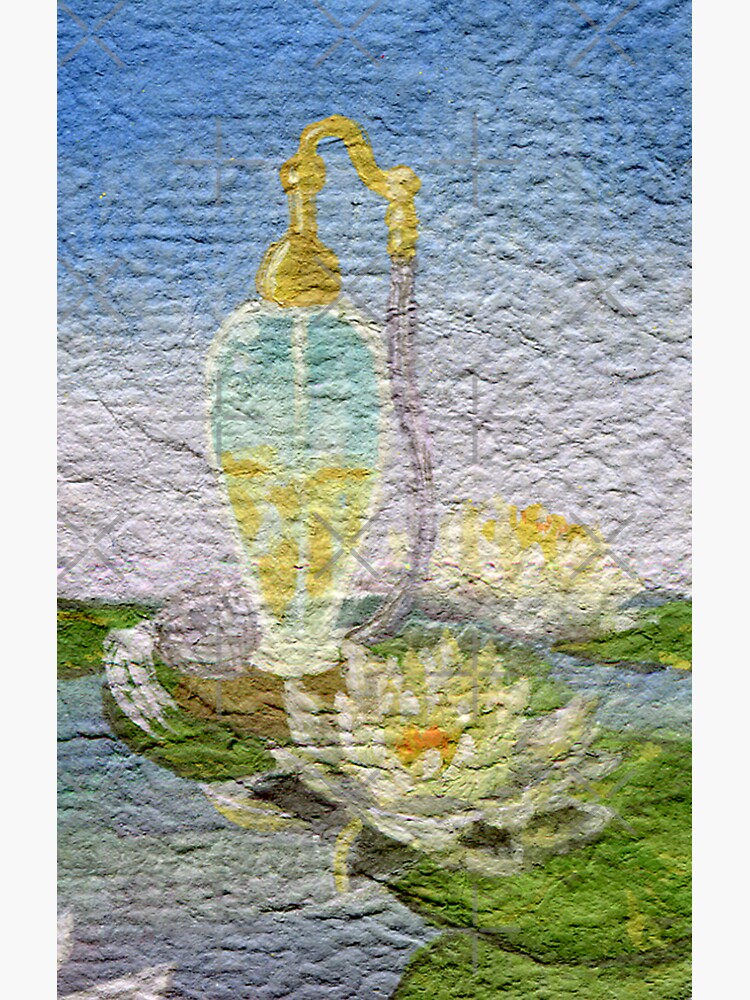 Thumbnail 3 of 3, Sticker, White Water Lily Perfume designed and sold by ddanyen.