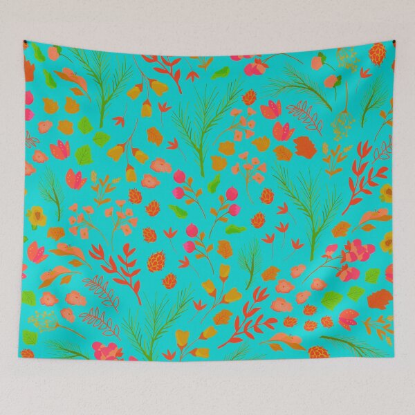 Item preview, Flower and Twigs Pattern designed and sold by Amanda-Lakey.