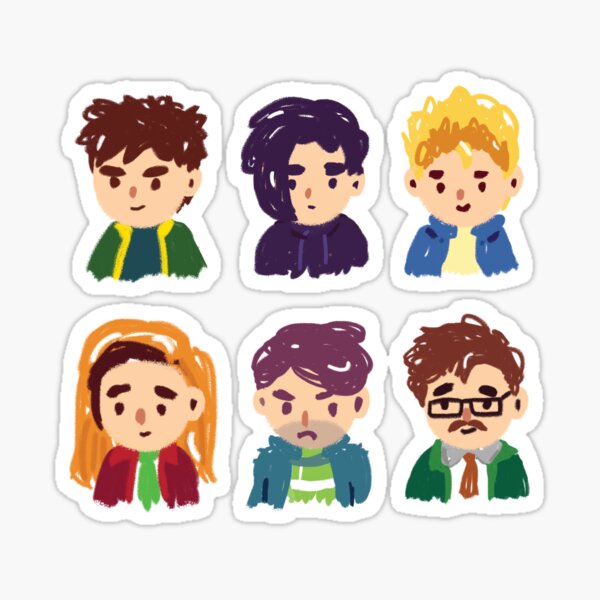 Aperçu de l'œuvre Pack d'autocollants Bachelors de Stardew Valley créée et vendue par stringbbeans.