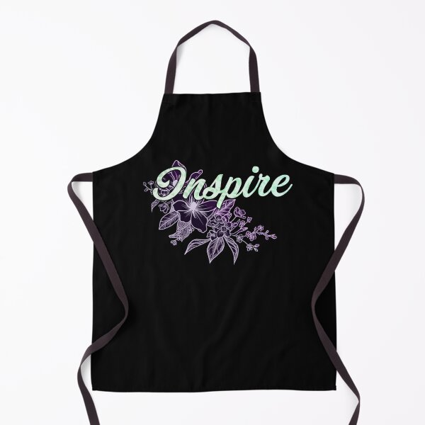 Artikelvorschau, "Inspirieren" Floral Typografie Design-Purple entworfen und verkauft von StylishTayla.