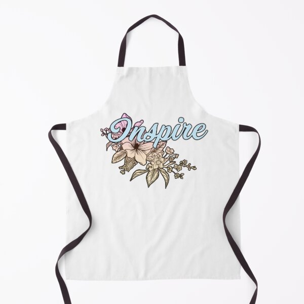 Artikelvorschau, "Inspirieren" Floral Typografie Design entworfen und verkauft von StylishTayla.