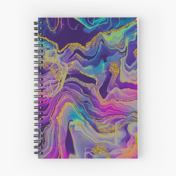 Item preview, Sparkling Ink Splashes in Mermaid Colors with Gold Glitter designed and sold by WisdomInspired.
