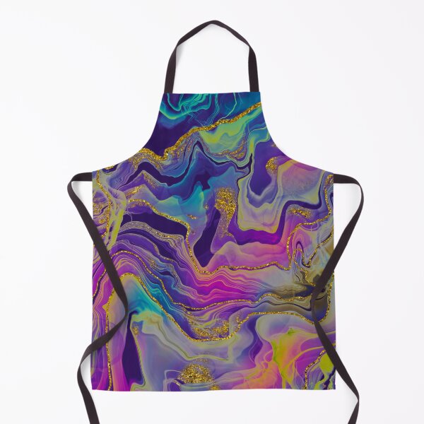 Item preview, Sparkling Ink Splashes in Mermaid Colors with Gold Glitter designed and sold by WisdomInspired.