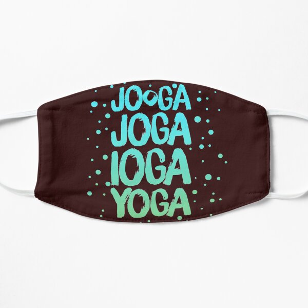 Yoga around the world green-blue Mask
