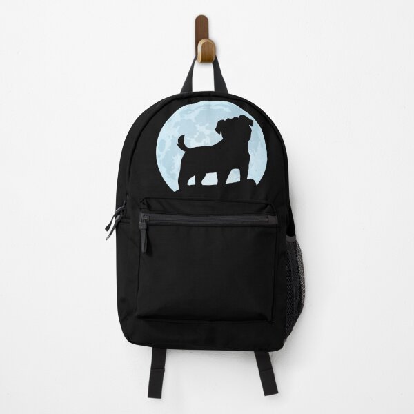Item preview, pug lover dog moon gift pugs silhouette designed and sold by alaechamlal.
