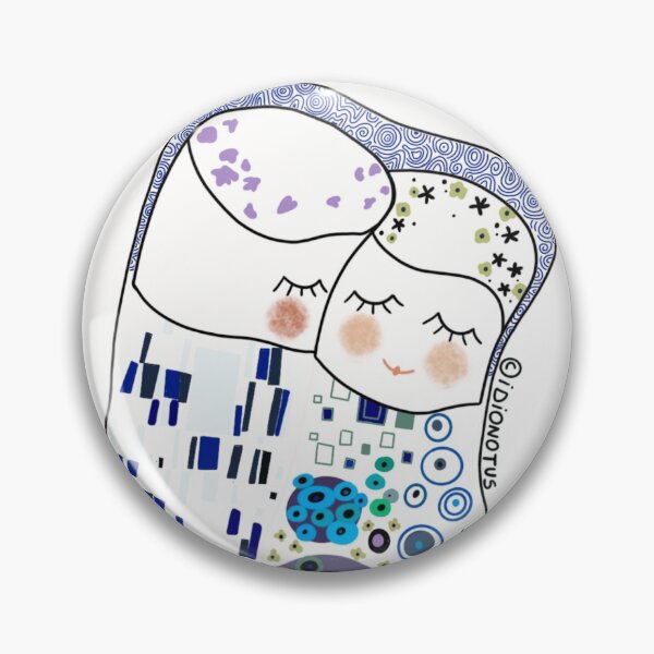 Item preview, The kiss, Gustav Klimt simplified  designed and sold by IDIONOTUS.