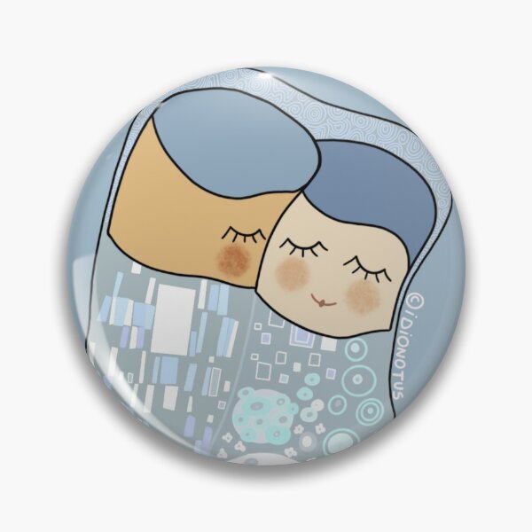 Item preview, The kiss, Gustav Klimt simplified  designed and sold by IDIONOTUS.