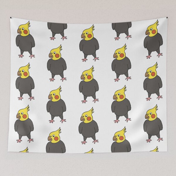 Aperçu de l'œuvre Cockatiel de dessin animé créée et vendue par Charlottebat.