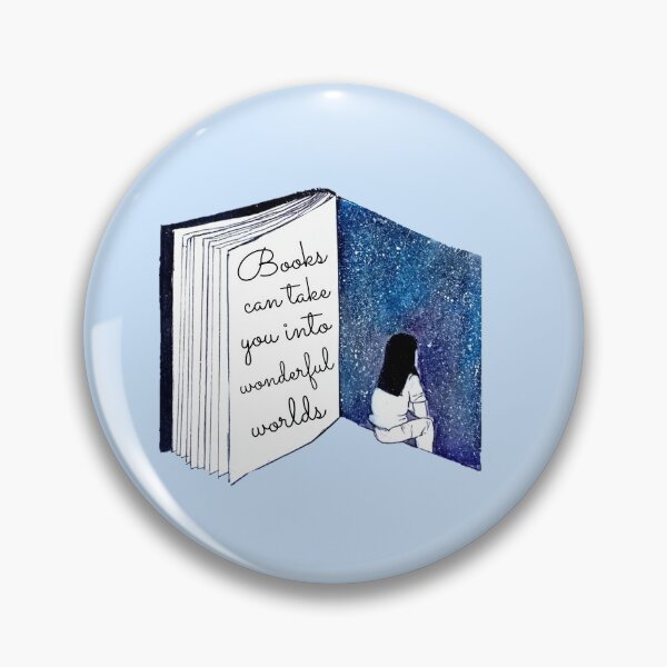 Item preview, Books Can Take You Into Wonderful Worlds Watercolor Hand drawn Design designed and sold by ThoughtJumble.