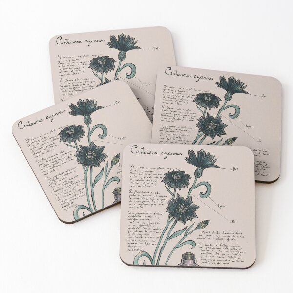 Item preview, Botanical study of cornflower designed and sold by GabrielPapaver.
