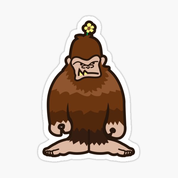 Annoyed Sasquatch Sticker