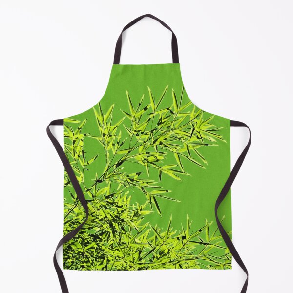 Item preview, ILYASS 7 bamboo leaves branches sky nature green yellow tree majesty icy designed and sold by dragonemma.