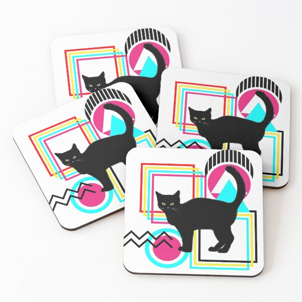 Item preview, Retro black cat style designed and sold by crikz.