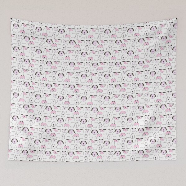 Item preview, Pink Dogs Pattern Face designed and sold by givemedogs.