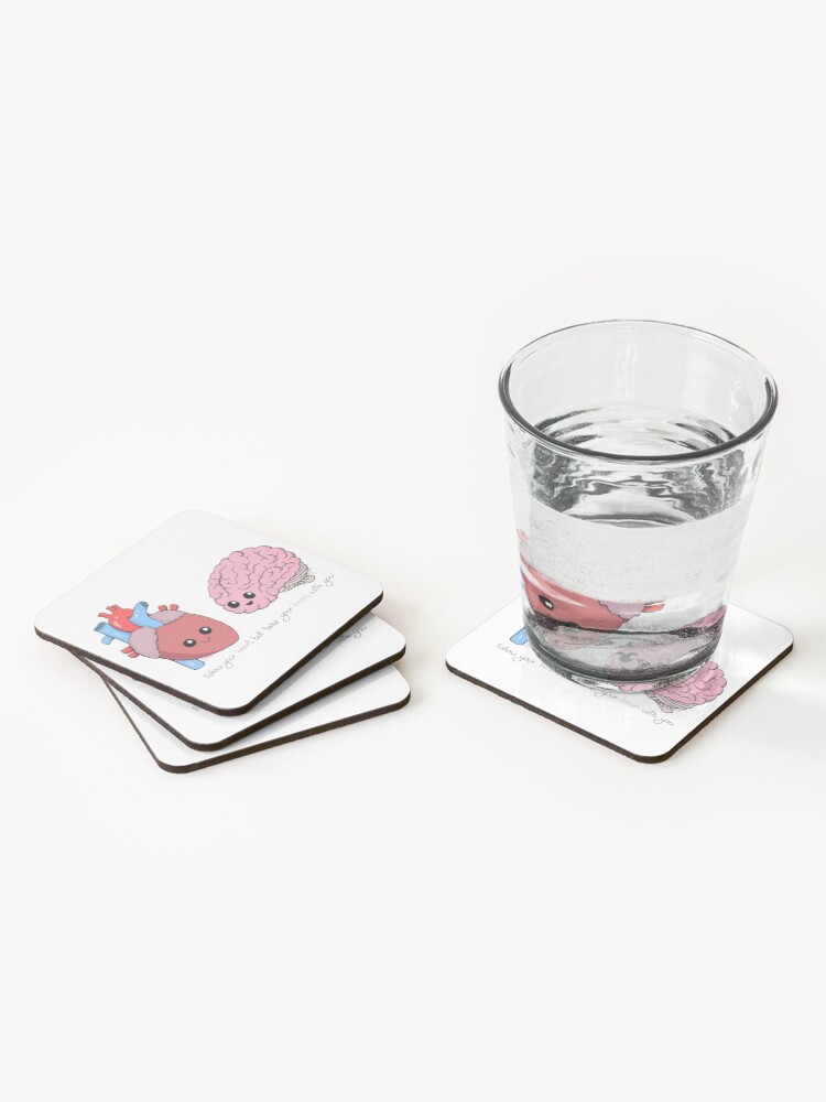 Imagen 2 de 5, Posavasos (lote de 4) con la obra Follow your heart, diseñada y vendida por cutescience.