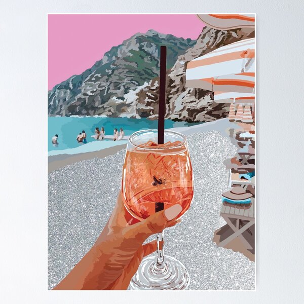 Item preview, Glitter Aperol Spritz designed and sold by carolinepryce.