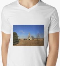 Little Church on The Prairie Men's V-Neck T-Shirt