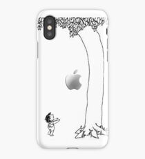 The giving tree apple black and white iPhone Case/Skin